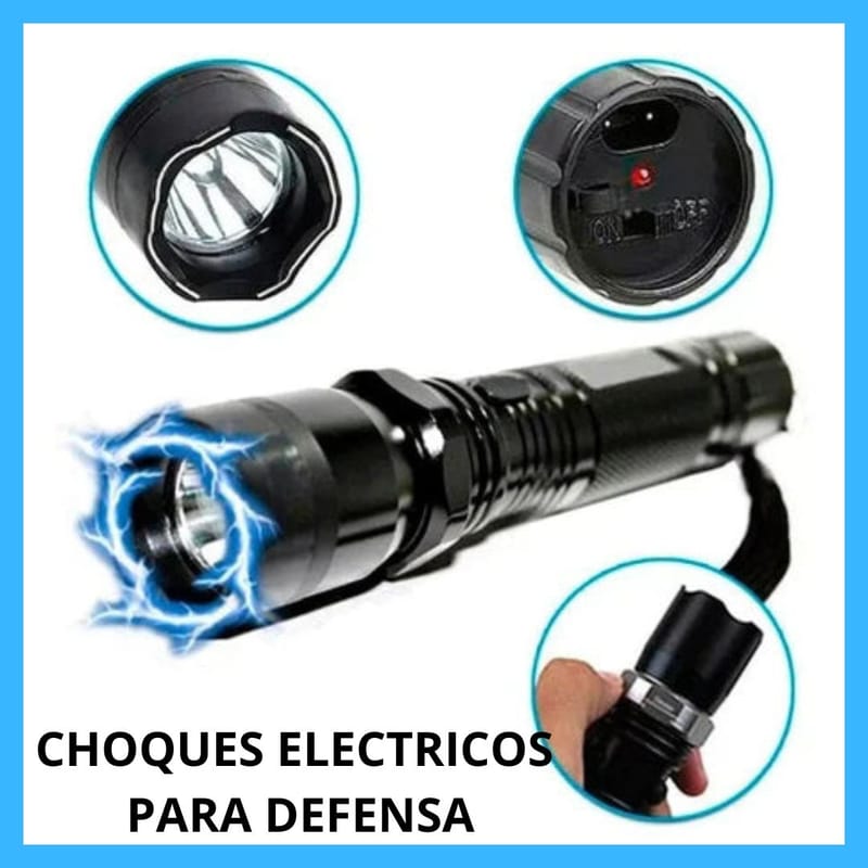 LINTERNA DE DEFENSA PERSONAL CON TASER ELECTRICO - Image 2