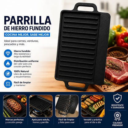 PARRILLA DE HIERRO FUNDIDO
