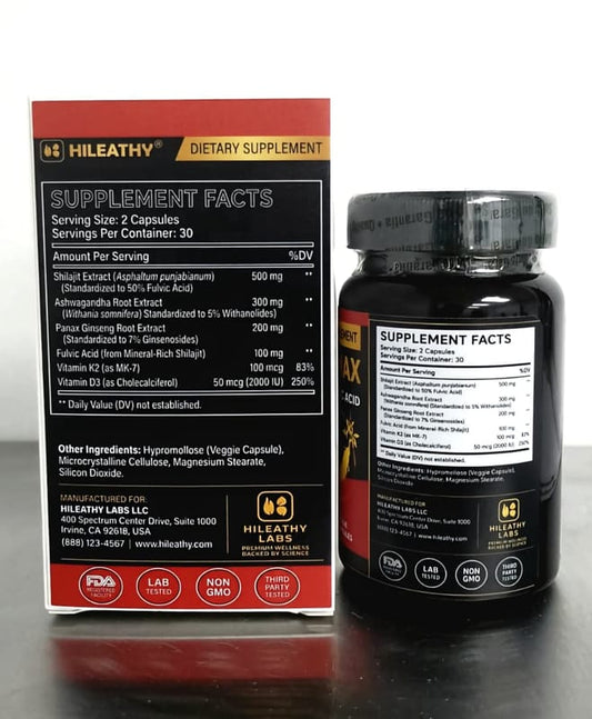 SHILAJIT PRO MAX K2 + D3