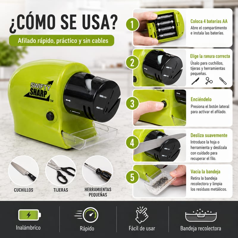 AFILADOR ELÉCTRICO INALAMBRICO