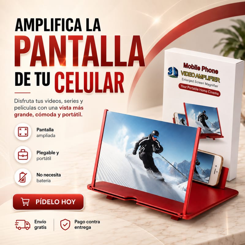 AMPLIFICADOR DE PANTALLA PARA CELULAR 3D