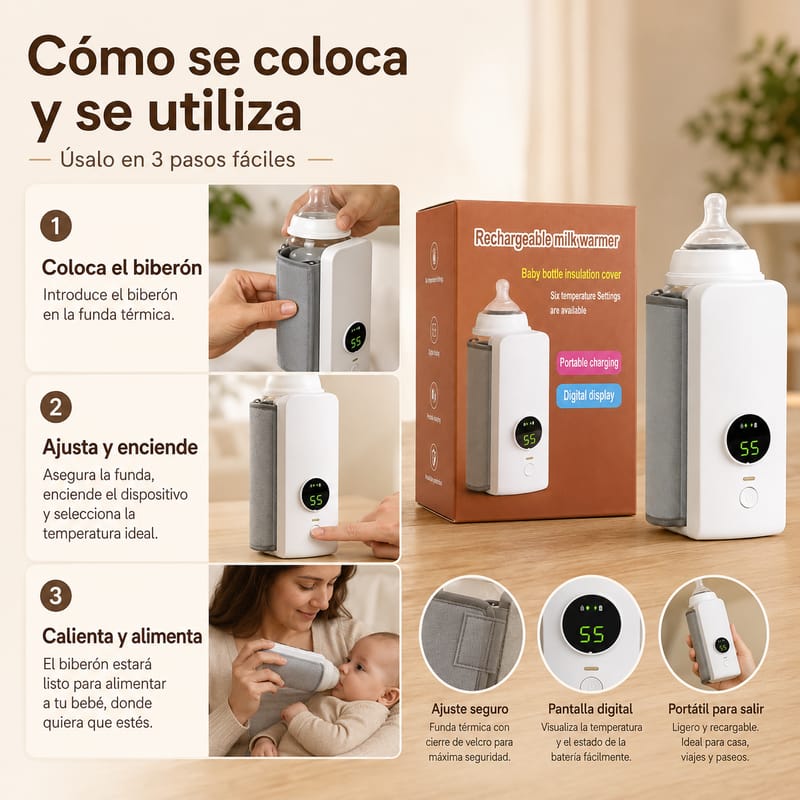 BIBERÓN PORTATIL Y RECARGABLE