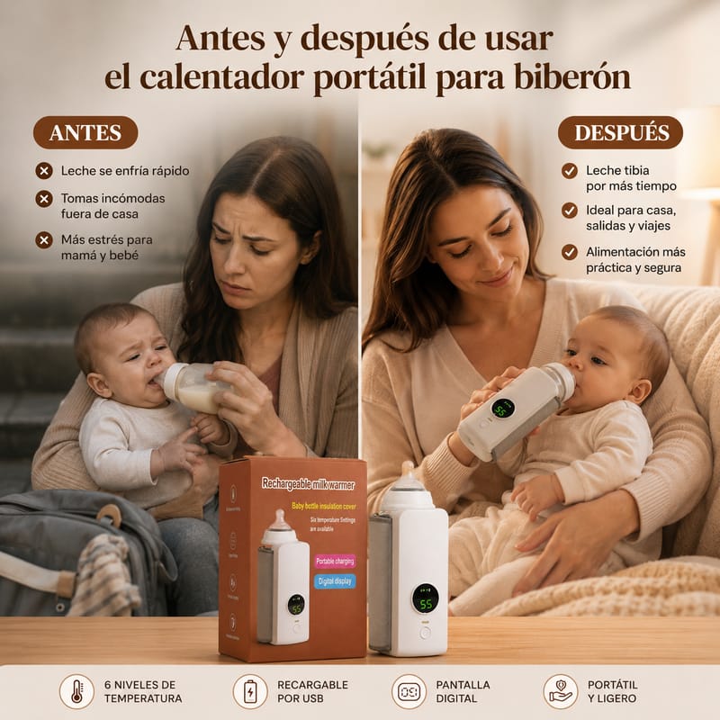BIBERÓN PORTATIL Y RECARGABLE