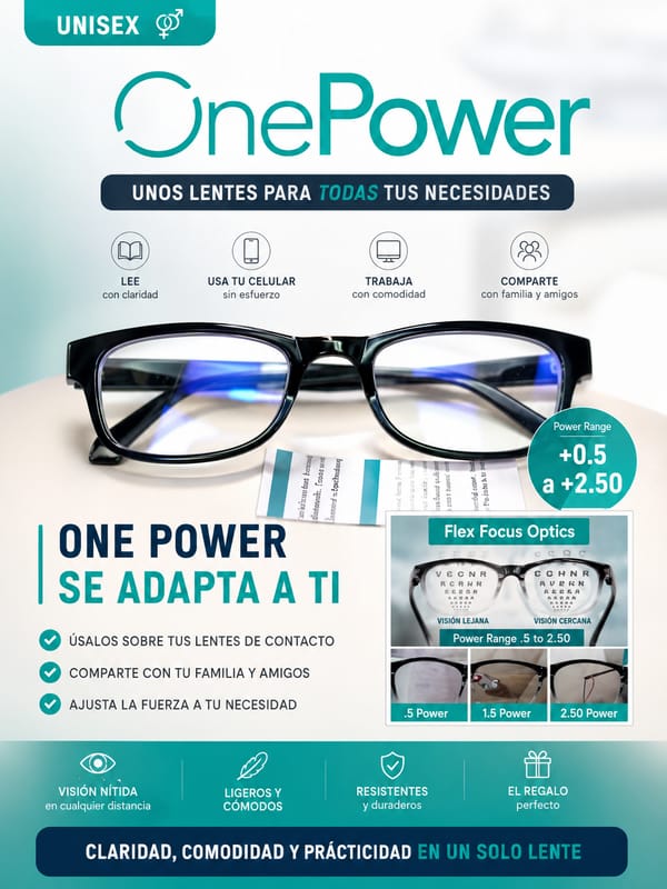 LENTES OnePower CON ENFOQUE AUTOMATICO