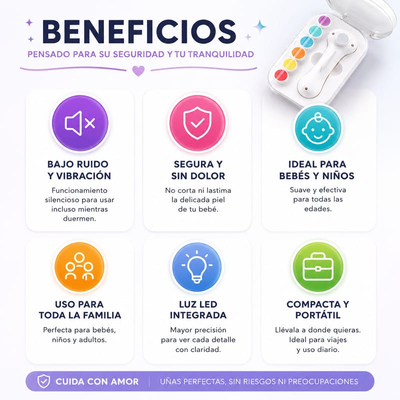 LIMA ELÉCTRICA DE UÑAS PARA BEBÉ