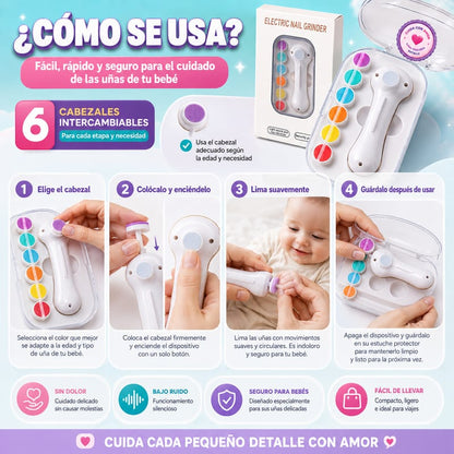 LIMA ELÉCTRICA DE UÑAS PARA BEBÉ