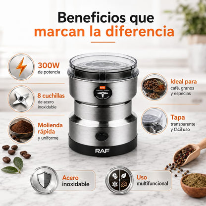 MOLEDOR DE CAFÉ, GRANOS Y ESPECIAS. RAF
