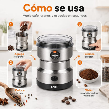 MOLEDOR DE CAFÉ, GRANOS Y ESPECIAS. RAF