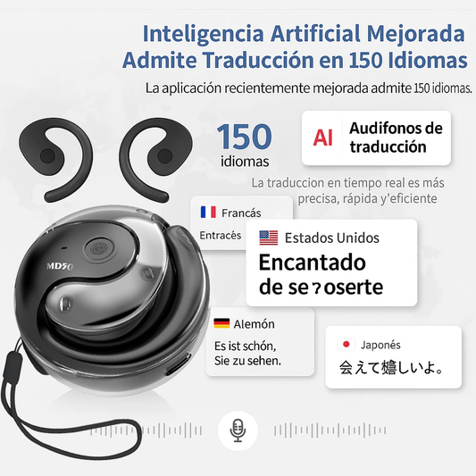 🎧 Auriculares con Traducción en Tiempo Real 🌍